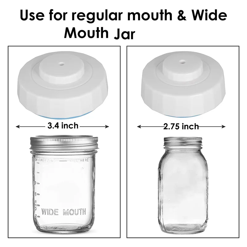 Jar Vacuum Sealer,Vacuum Sealing Kits for Regular-Mouth and Wide-Mouth Jars, Canning Sealer with Vacuum Pump