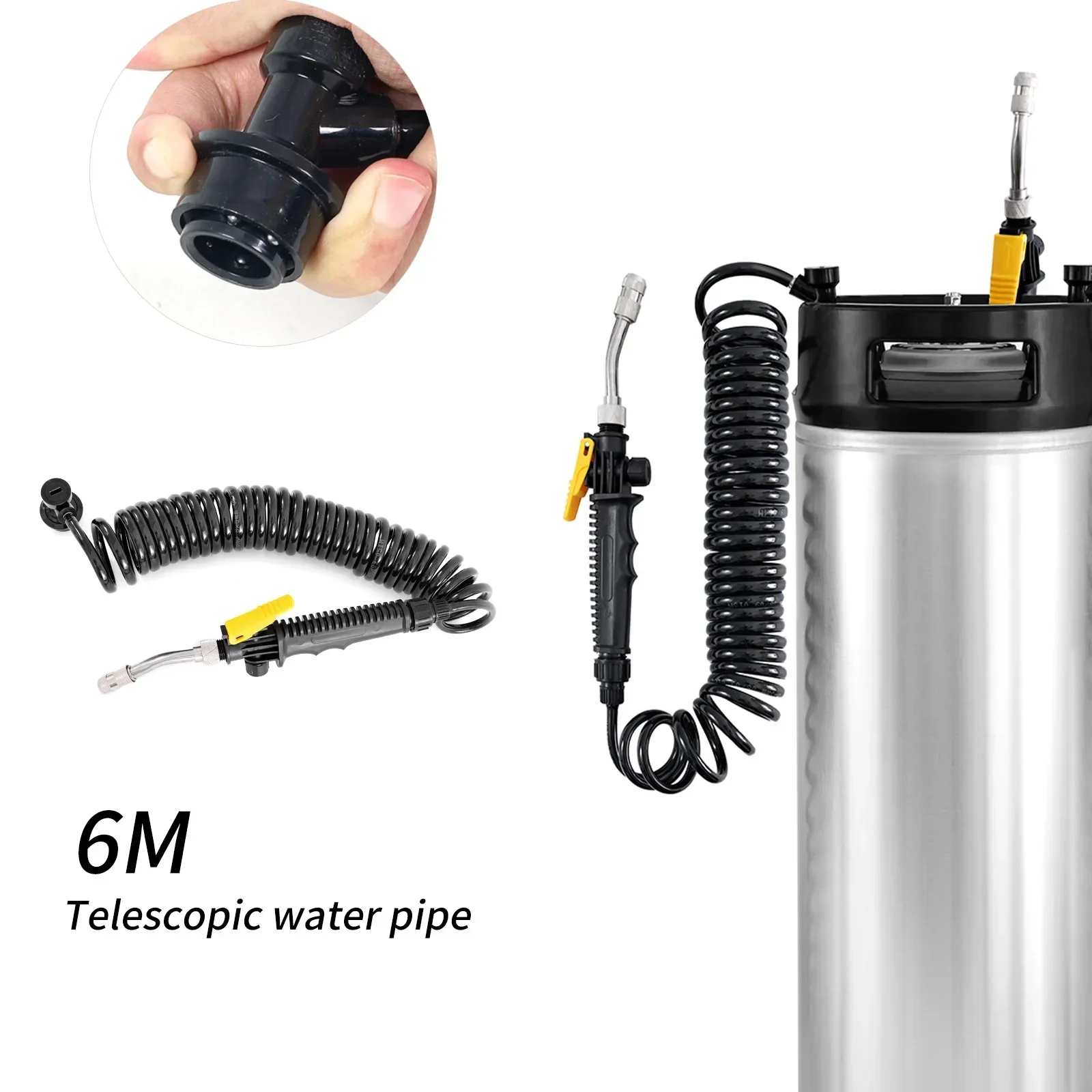 2026/7mo 19L portable Stainless Steel ppf car tinting tools pressure window tint keg tint keg sprayer water tank for car
