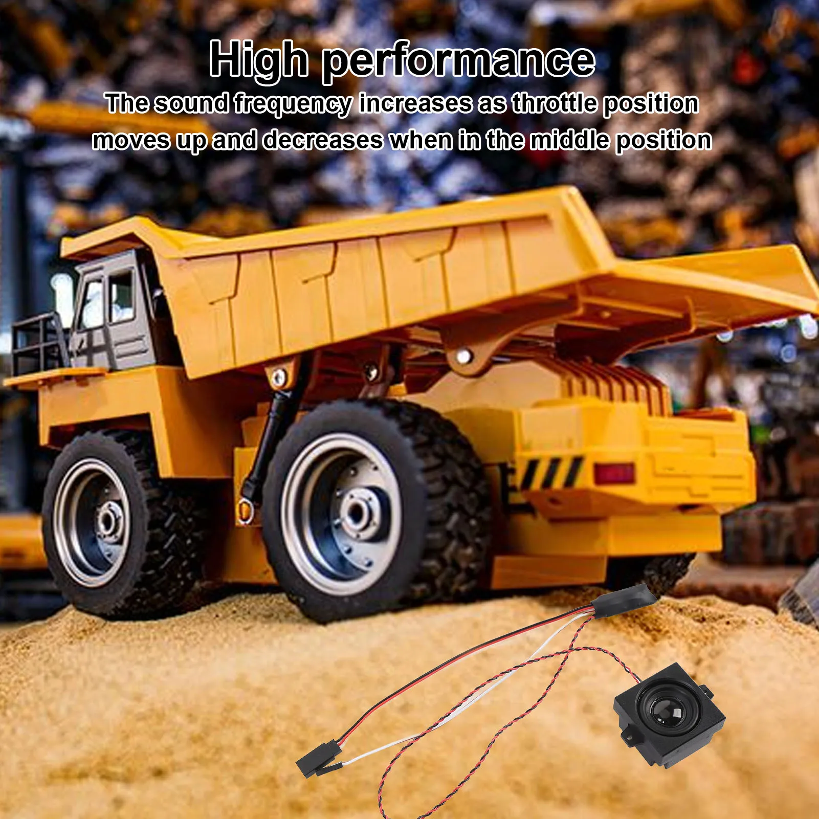 RC Engine Sound Simulator Stable Connection Engine Sound Simulated Module Lifelike Sound Effect for 1/10 1/8 1/6 RC Model Car
