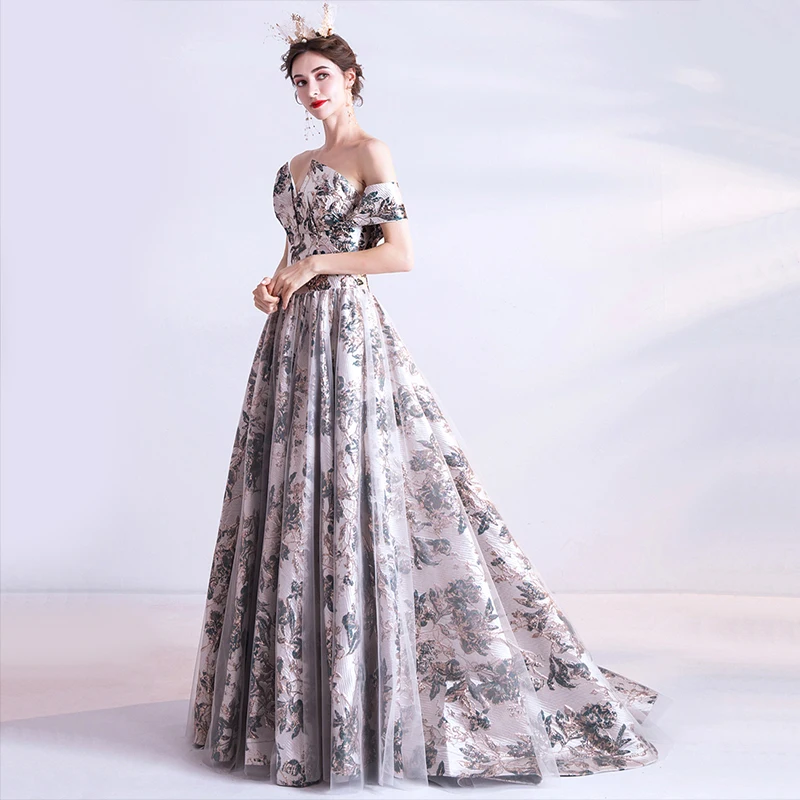 Maternity Dresses Long Evening Dress For Pregnant Women Elegant Robe De Soiree Party Prom Dresses Plus Size Gilt Formal Gowns