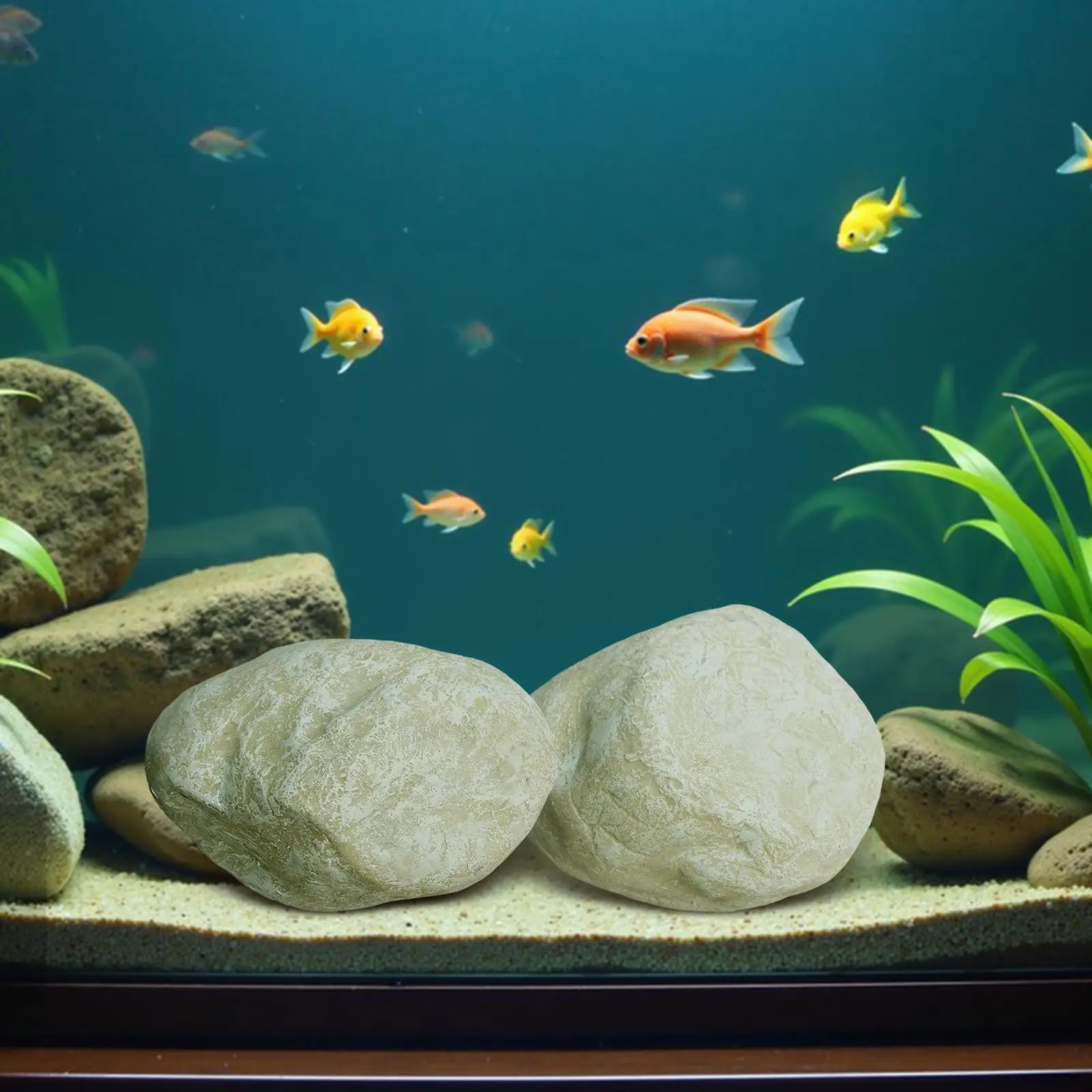 

Landscape Rock Faux Stone Fiberglass Ornament, Decorative, Diorama Supplies Faux Rock for Garden Decor, Bonsai, Yard, Hotel