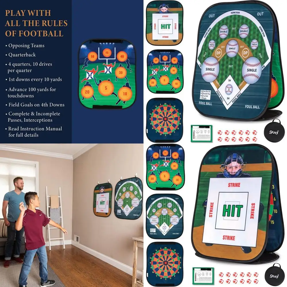 

Fun Baseball & Darts Sets: Perfect Sports Gifts for All Ages, Ideal for Parties, Tailgates, and Anywhere Play