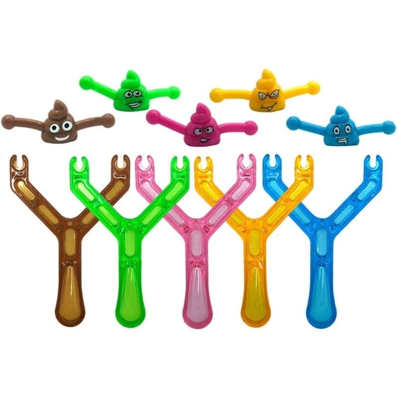 5 ชิ้น/เซ็ต Sticky ปลอม Poo Poop ของเล่นนิ้วมือ Poops Gag หนังสติ๊กของเล่น ของเล่น 15UB