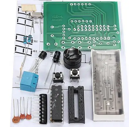 High Quality  4 Bits Electronic Clock Electronic Production Suite DIY Kits Free shipping