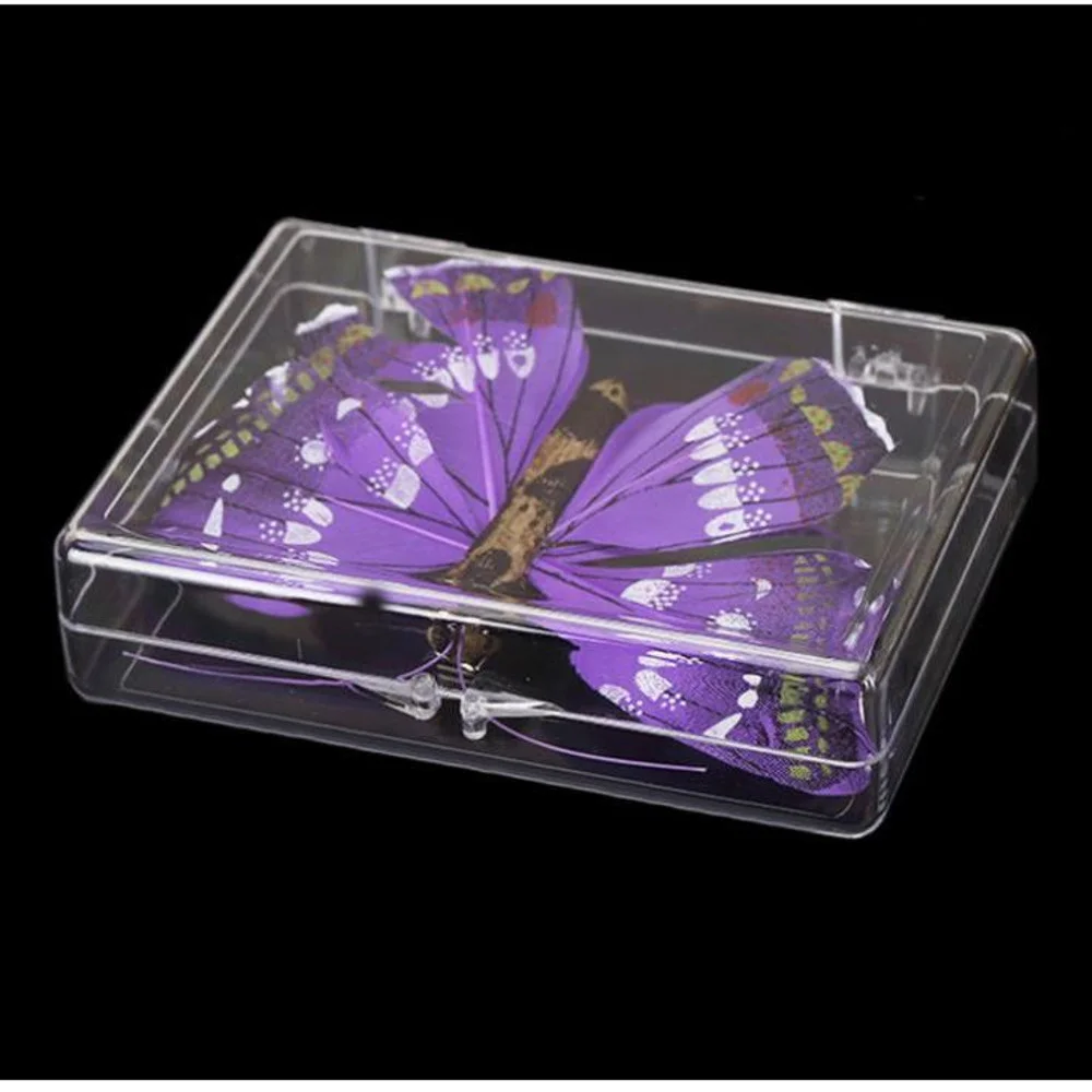 Empty Transparent Clear Box Sealed Package Display Plastic Rectangular Playing Cards Business Card Storage Box