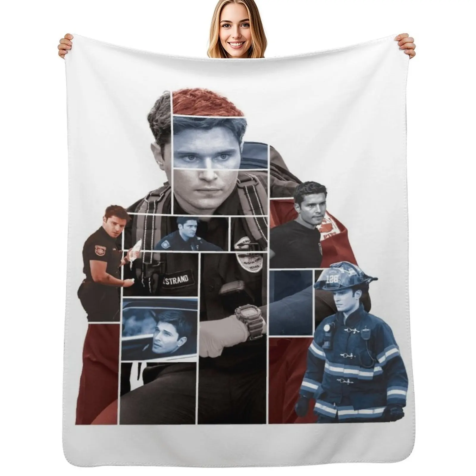 

TK Strand Tile Collage Throw Blanket for babies Luxury halloween Blankets