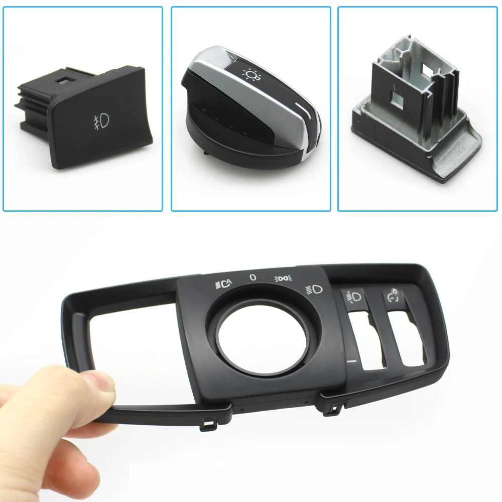 سيارة الجبهة كشافات الروتاري فوجليت زر العلوي التبديل غطاء لوحة لسيارات BMW 2 سلسلة F45 F46 X5 X6 F15 F16 X5M X6M F85 F86