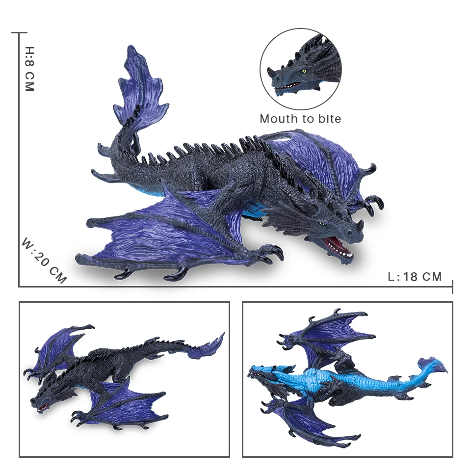 Original Savage 3D Magic Dragon Mythos Drache Tiere Modell Feuer Bull Octopus Monster Krabbe Action-figuren Kinder Sammlung Spielzeug Geschenk – Detail 14