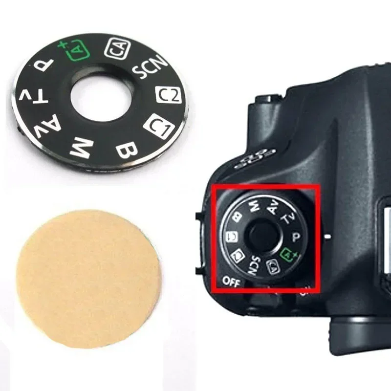 Camera Dial Sticker Rotary Disc Mounting For Canon 6D Camera Dial Mode Board Interface Cover Accessories New