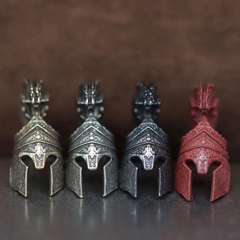 Шлем римского воина, латунные бусины-ножи, EDC, сделай сам, плетеные браслеты из паракорда, ремешок, подвески, аксессуары, спартанские солдаты, подвески