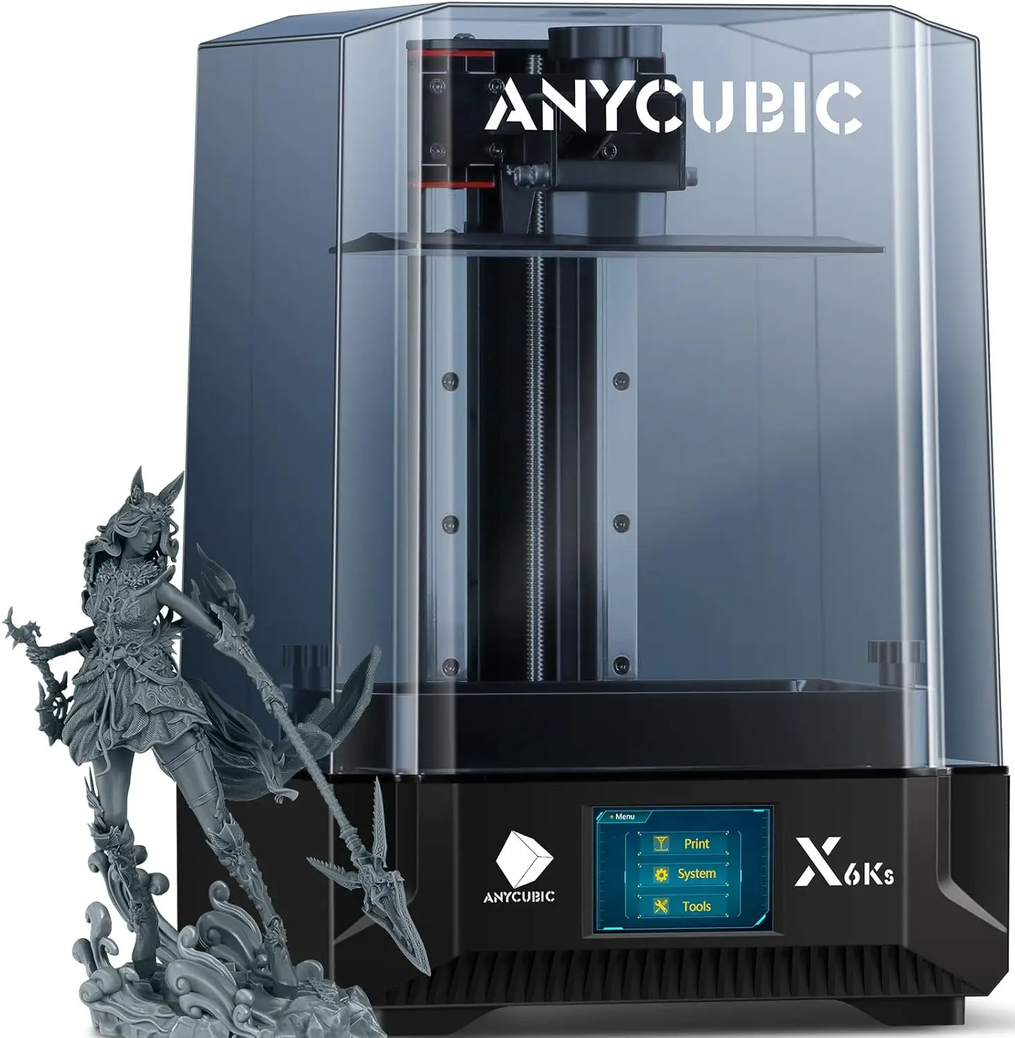 

ANYCUBIC Photon Mono X 6Ks, Resin 3D Printer with 9.1'' 6K Mono Screen, LCD SLA Resin Printer with Upgraded LighTurbo Matrix