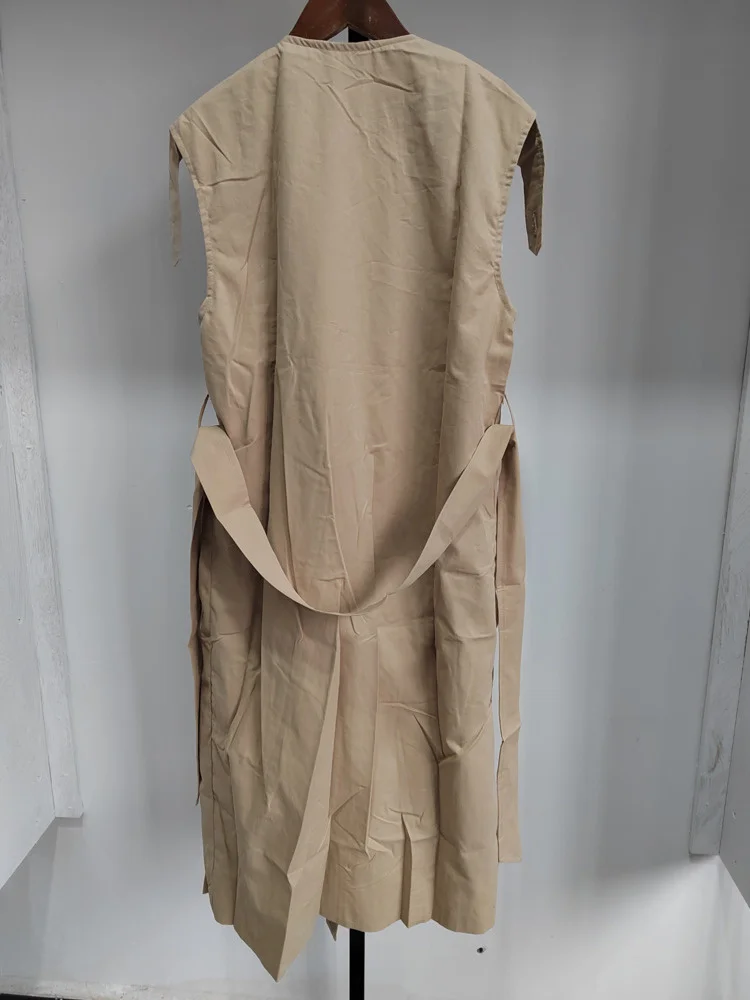 MooQ-Robe chemise à manches lanternes et col rond pour femme, tenue chic à lacets et revers combiné, nouvelle collection printemps 2024