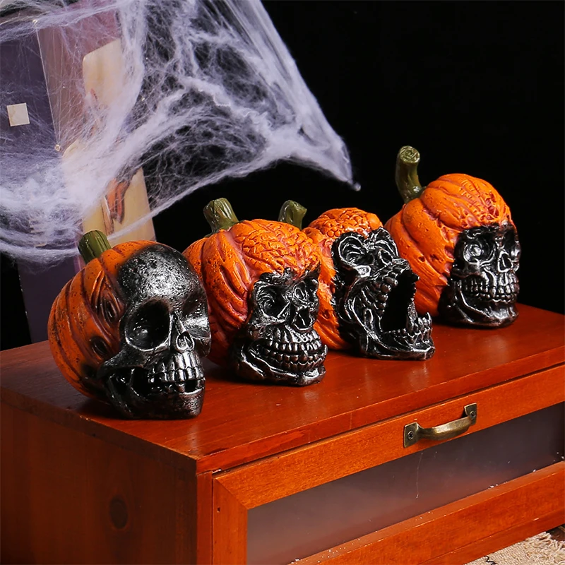 Halloween resina ornamentos para Home Decor, decorações do Dia das Bruxas, assustador, bonito, novo, 1pc