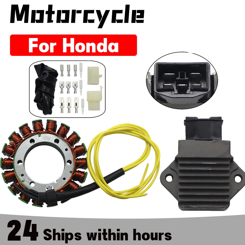 

Motorcycle Generator Stator Coil & Regulator Rectifier For Honda PC800 Pacific Coast VT750 C3 C2 Shadow A.C.E CD Deluxe VT750C