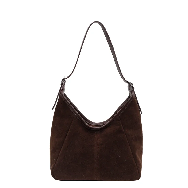 Bolso de mano de Material PC con cremallera para mujer, bolsa de hombro de alta calidad, Color sólido, Simple, a la moda, suave y versátil, 2024