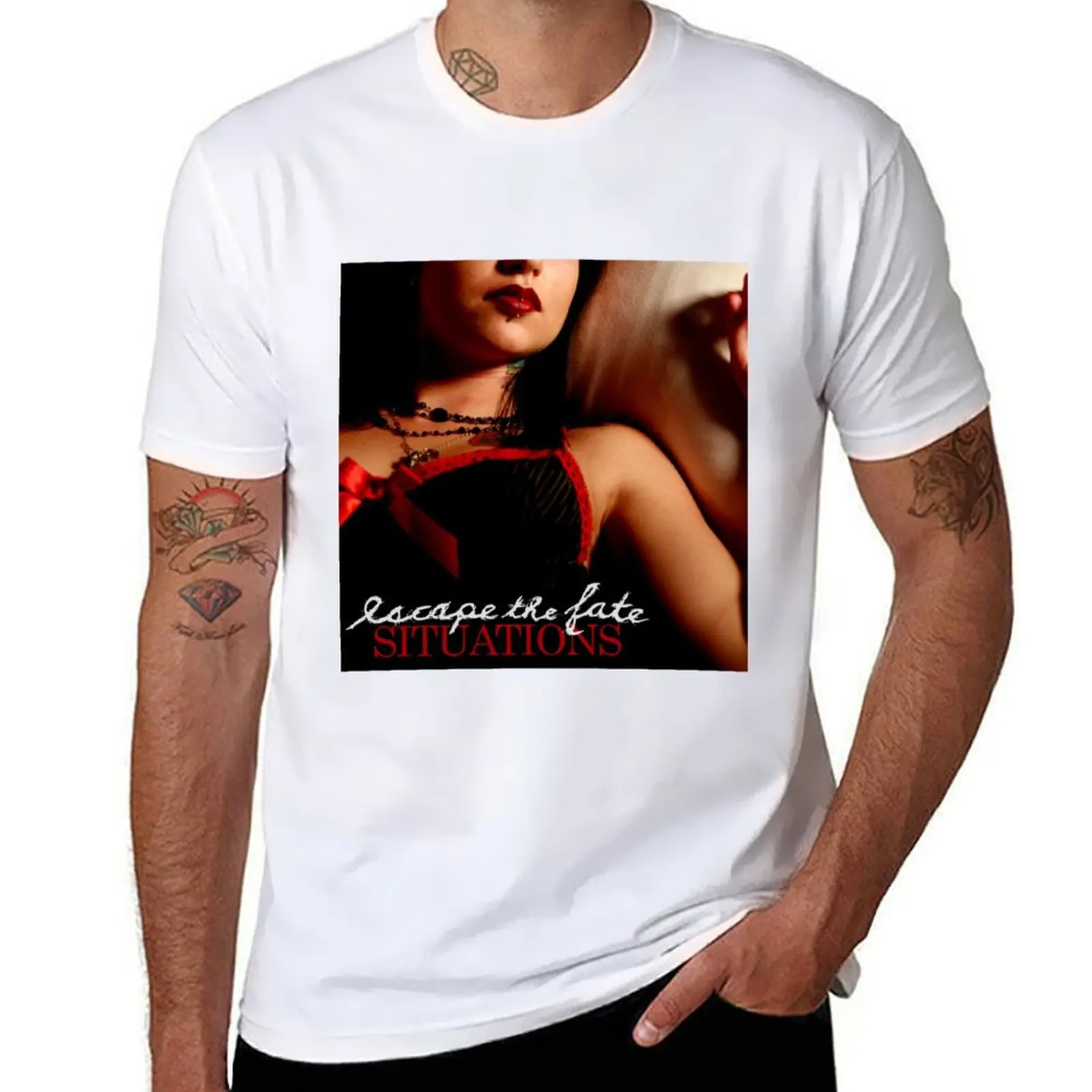 

Escape the Fate situations T-Shirt Classic Crew Neck Cotton T-Shirt