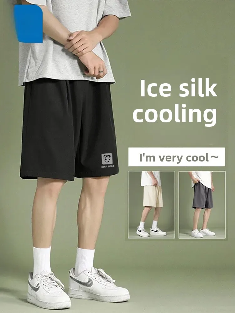 

Jeanswest Men's Ice Silk ort Pants Summer Outdoor Wear American Trendy Brand Five-Point Casual Spor orts Breathable