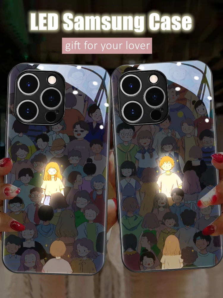 

Only You Glowing Couples Lovers Valentine's Day Gift Luminous Phone Case for iPhone 11 12 13 14 15 X Xs Xr Mini Pro Max Plus