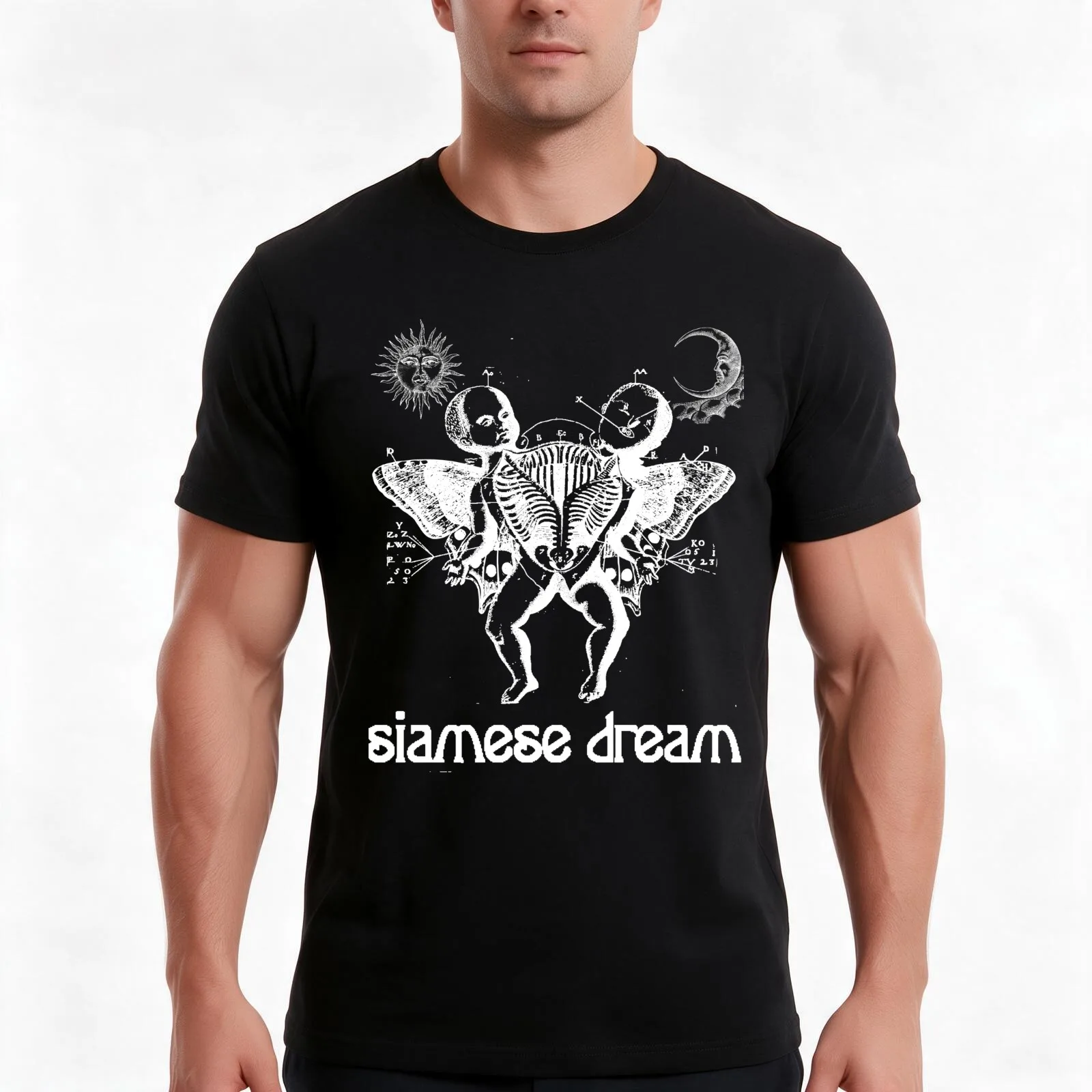 Vintage Siamese Dream Pumpkins Alternative 90s Rock Music Gift T-Shirt, Summer Casual Cotton Tee, Oversized Streetwear Tops