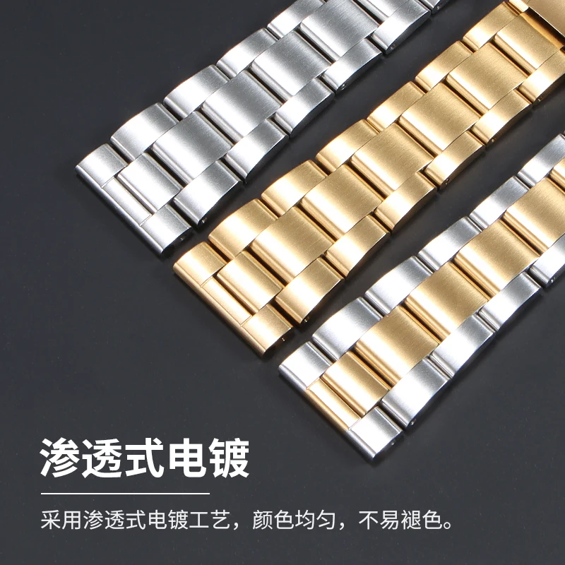 Compatible with Men's Solid Premium Stainless Steel Bracelet for Rolex: Daytona, Black/Green Submariner, Datejust, Panda Daytona