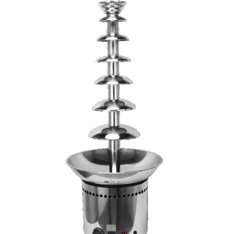 Creative Design Stainless Steel Electric Tabletop Three-Layer Fondue Machine Chocolate Fountain for Household Commercial Hotel