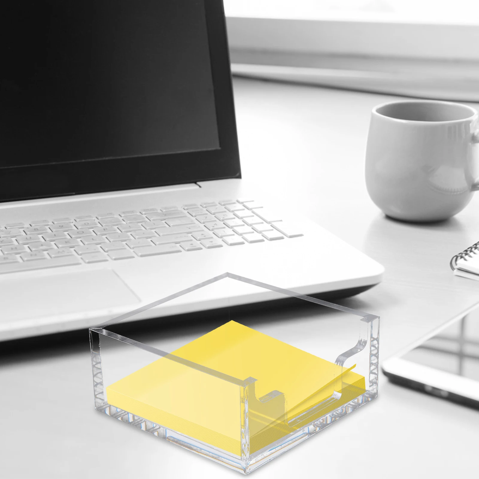 

Desktop Note Box Office Accessories for Dispenser Holder Storage Organizer Memo Holders Paper