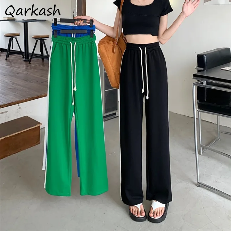 

Casual Pants Women Leisure All-match Ins Chic Hot Sale Full Length Daily Ulzzang Student High Street Stylish Empire Baggy Bottom