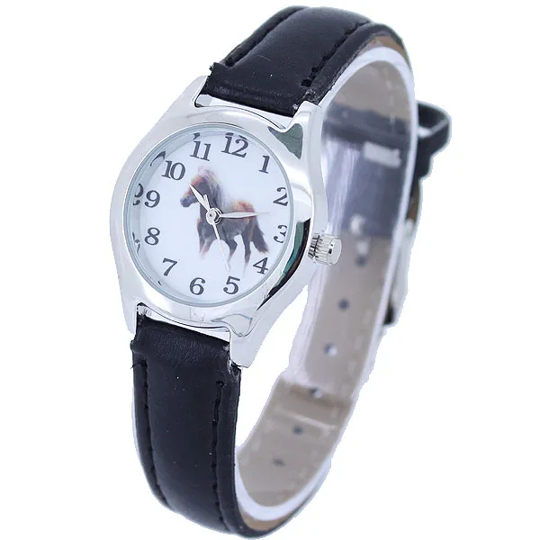 10 قطعة/الوحدة ، مختلطة السائبة الكرتون الساعات جميل فتاة بوي الأطفال هدية الحصان الجلود الكوارتز طالب ساعة اليد للأطفال