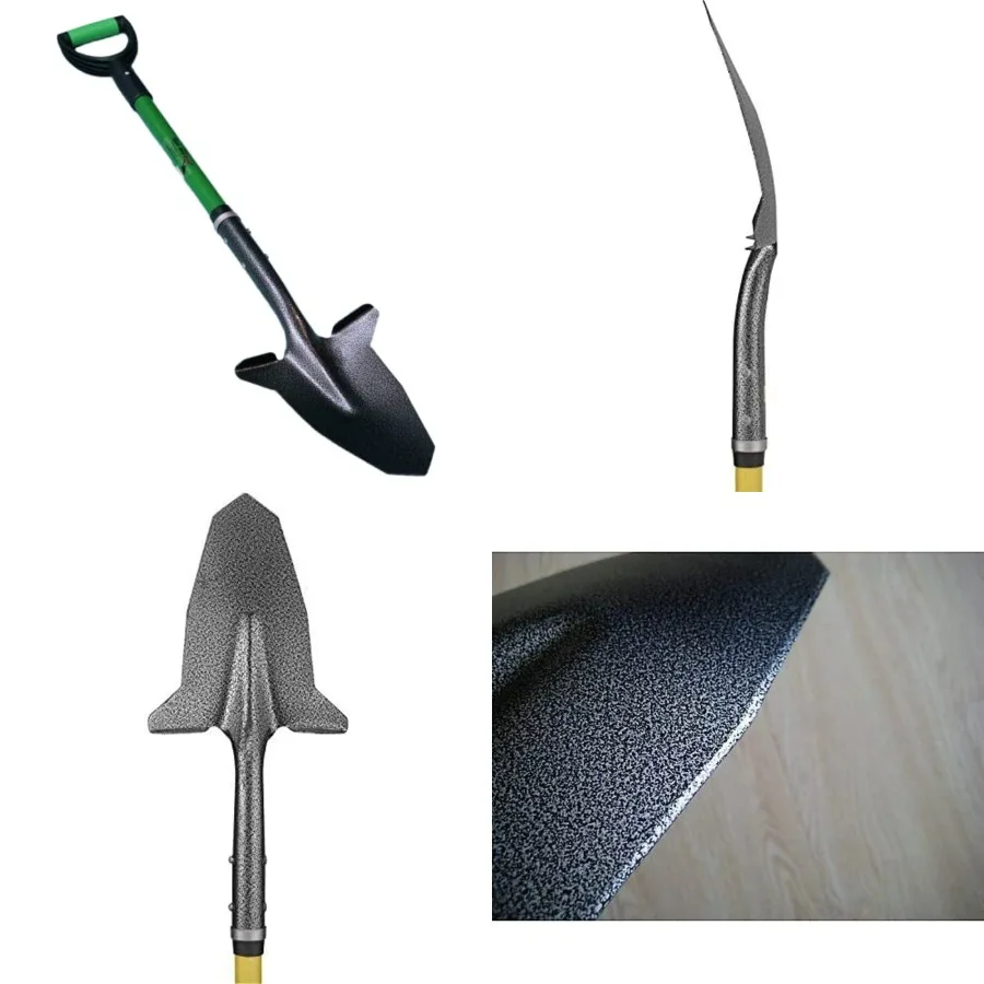 

SHFD3 40" Garden Spade Shovel - Gardening Shovel with a 9" x 11" Beveled Blade, Steel-Reinforced Fiberglass Long Handle and Cus