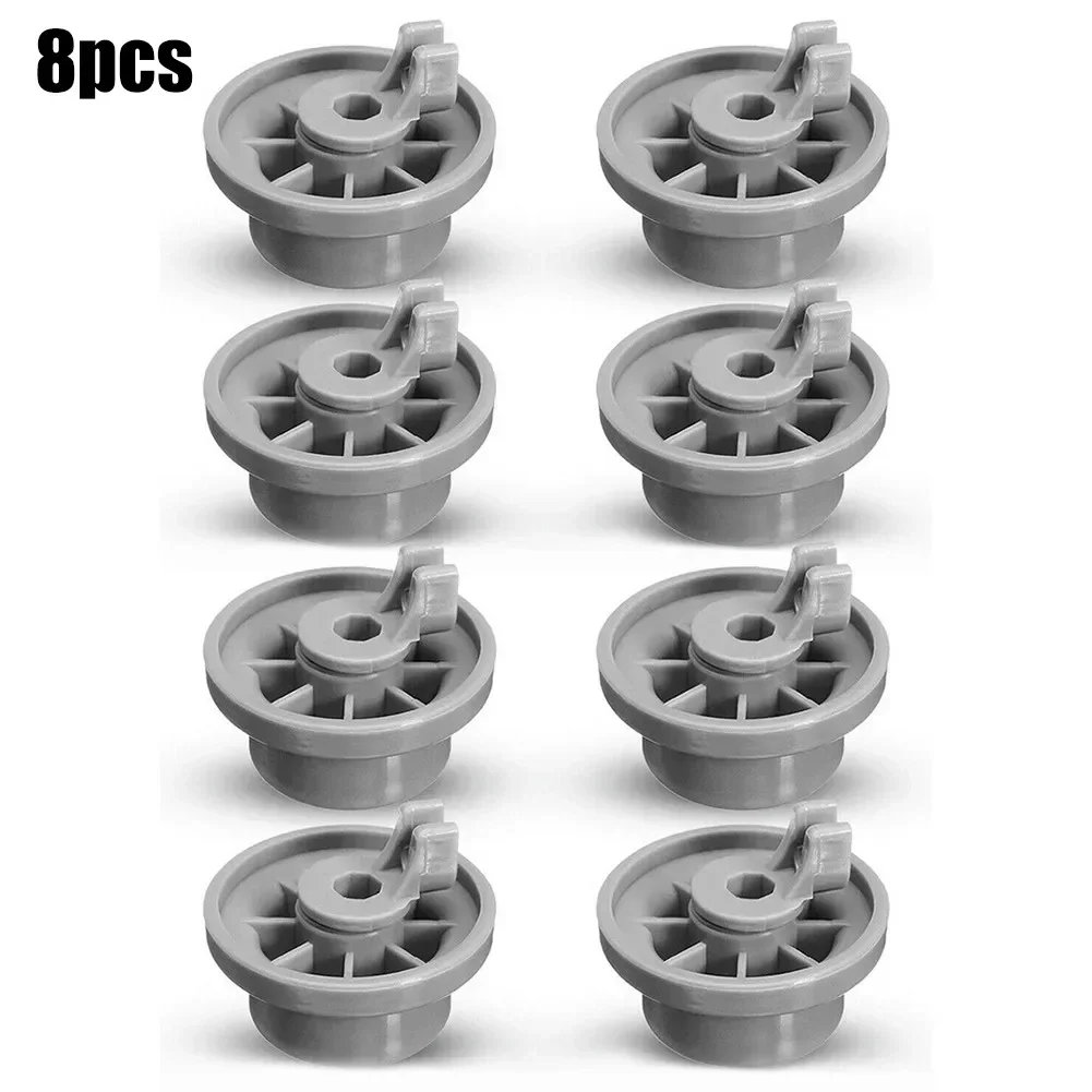 8 Pack Dishwasher Wheels For Bosch Neff Spare Parts Rollers Lower Basket 165314 AP2802428, 165314, 420198 Dishwasher Spare Parts