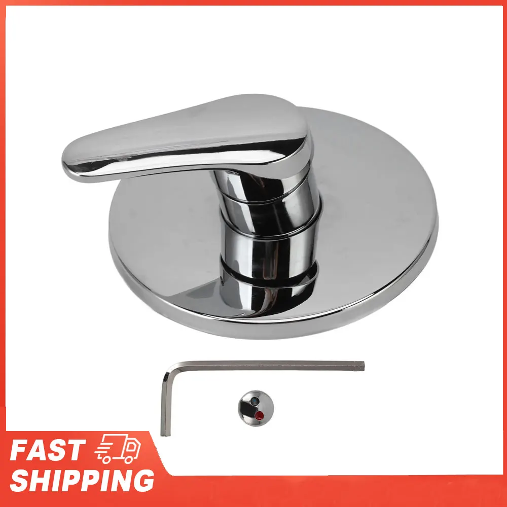 

Wall Concealed Shower Faucet With Decorative Cover Hot Cold Water Tap Rust Proof Wall Mounted Mixer Faucet for Home Hotel
