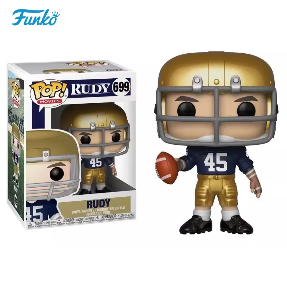Funko Vinyl Figurine Film Rudy Football Rugby Player Collection Action Figure Table Ornaments Gifts
