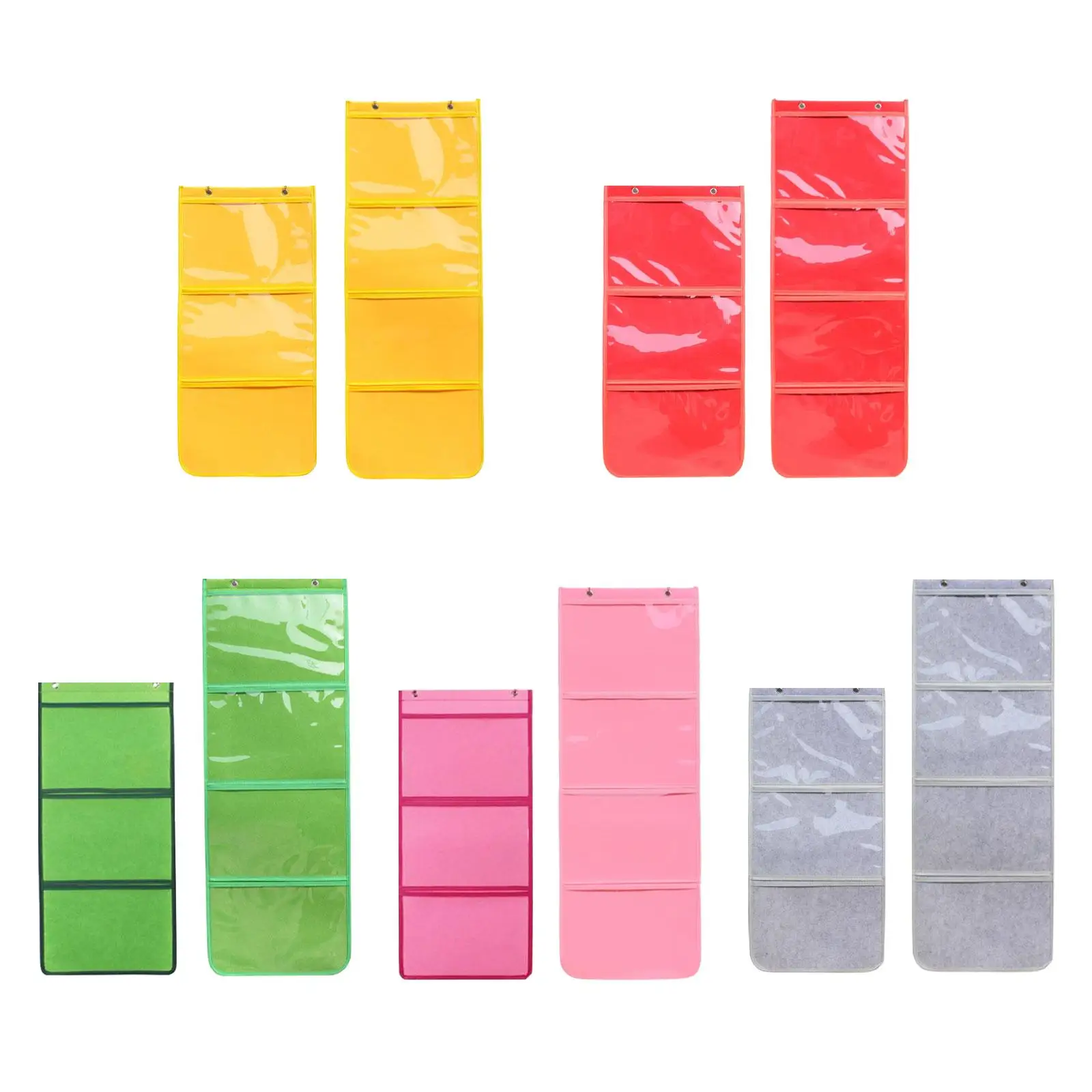 Kindergarten Painting Hanging Bag With Organizer Pockets Felt Material Multipurpose Storage Suitable for children’s