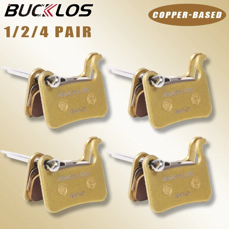

BUCKLOS Copper-based Bicycle Brake Pads for SHIMANO M06 M06S M07 M07S A01S Bike Disc Brake Pad Hydraulic Brakes Pads