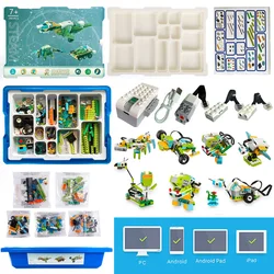 NEW 385Pcs Upgrade WeDo 3.0 Robotics Construction Set Building Blocks Compatible with 45300 Wedo 2.0 STEAM Educational DIY Toys