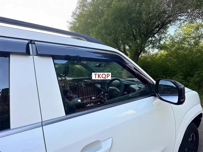 Car Styling Window Deflector Visor Protector Decoration Accessories For BYD Shark 6 2025 + Weather Shield Sun Rain Shelter Cover