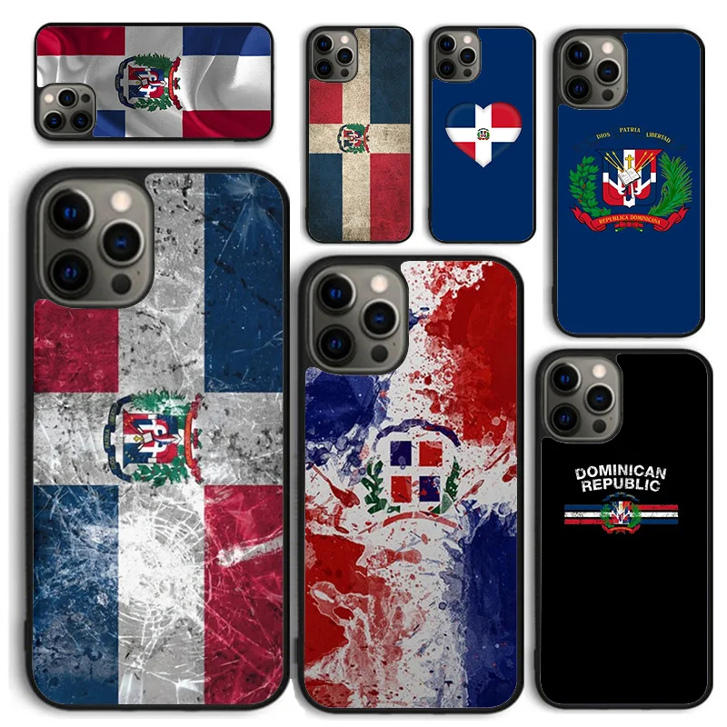 Dominican Republic Coat Of Arms Phone Case for iPhone 16 15 14 12 13 mini PLUS X XS XR 11 PRO MAX Back Cover Fundas