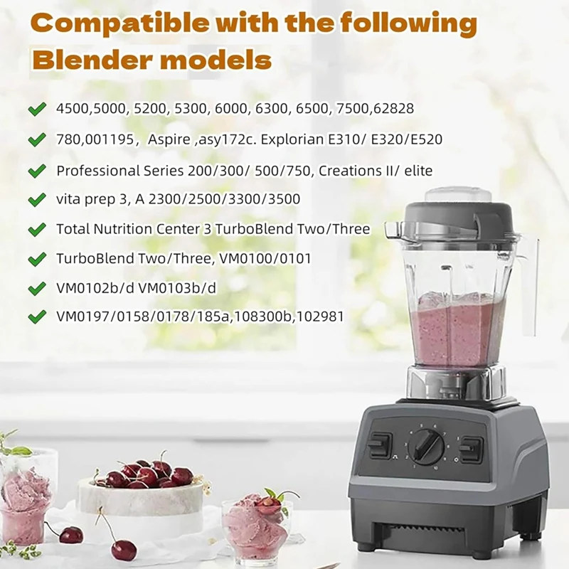 Vitamix C 시리즈/G 시리즈 블렌더용 컨테이너 교체 부품, Vitamix 5200 믹서기 Pitcher 48Oz