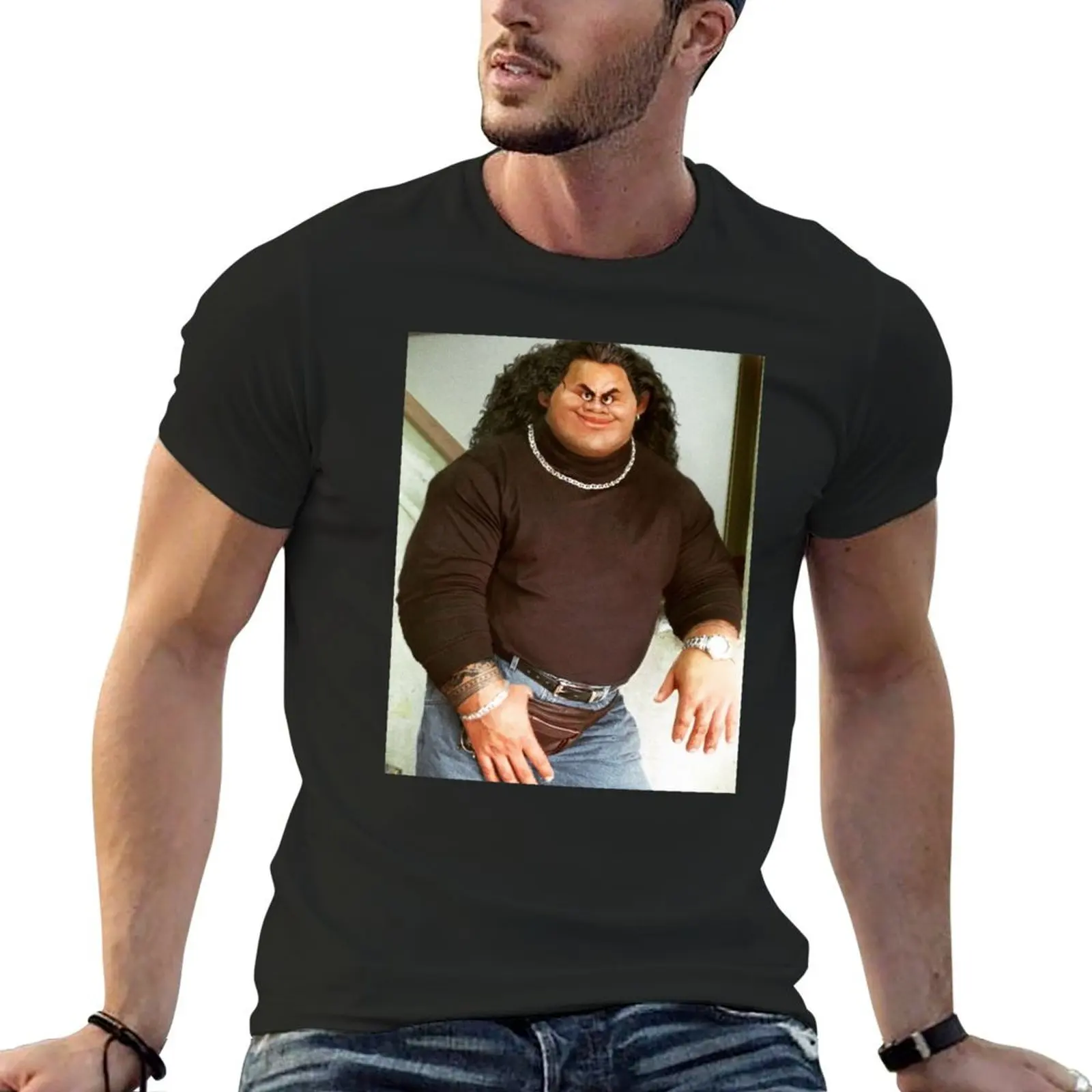 

Maui TBT The Rock Dwayne Johnson No Flower T-Shirt oversized vintage clothes anime stuff Men's cotton t-shirt