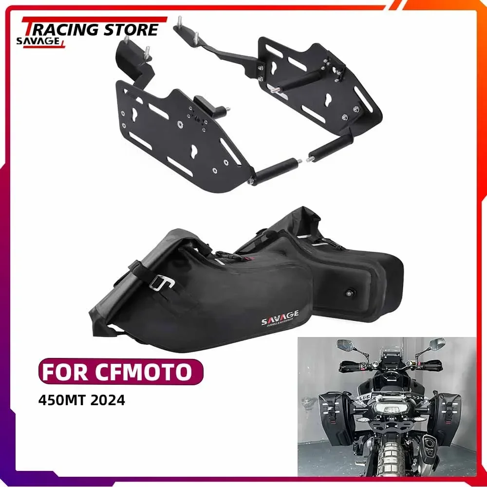 

2024 450MT Luggage Rack Side Bags For CFMOTO 450 MT Rear Saddlebag Support Mounting Sidebox Bracket Mount Holder Motorcycle 450