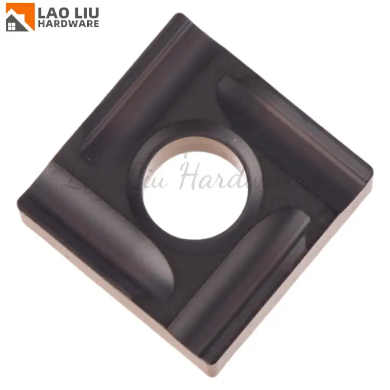 

Двухцветная прорезная пластина SNMG120404R-LS SP3200. Токарная пластина из стали. Износостойкая и гладкая пластина положительного типа.