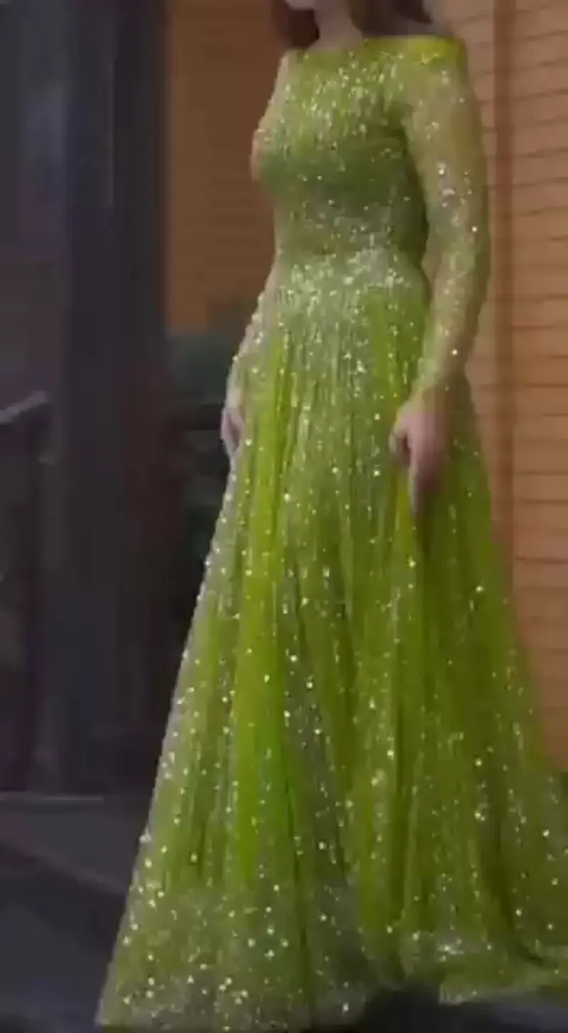 Abito da festa arabo saudita per le donne Dubai Abaya paillettes abito da ballo abiti da sposa abito da sera Abaya marocco caftano