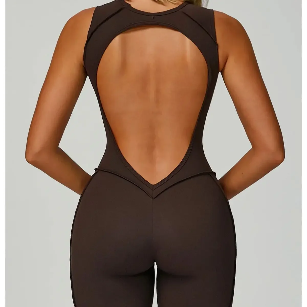 بذلة اليوغا قصيرة بلا أكمام ملابس رياضية اللياقة البدنية عارية الذراعين الرياضة ارتداءها المرأة الرقص الجري تجريب الملابس اليوغا بذلة #6