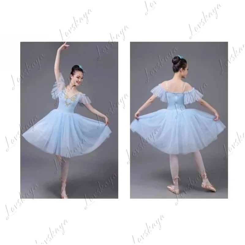 バレエスカート パフォーマンススーツ 大人用 ダンス ガーゼスカート チュチュスカート 新作 白鳥の湖