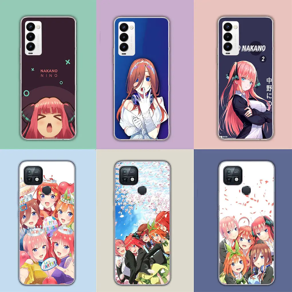 Nakano Ichika Miku Itsuki Nino Yotsuba Cover for Motorola Moto G13 G14 G53 G54 G62 G72 G82 G84 E13 E20 G42 G32 G23 G22 Case