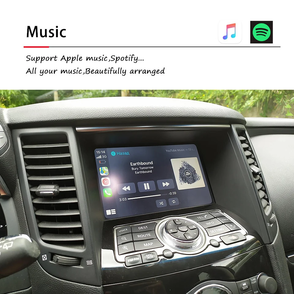 OEM Radio Aggiornamento Interfaccia video CarPlay wireless Modulo Android Auto per Nissan 370z Armada Patrol Y62 Pathfinder GT-R