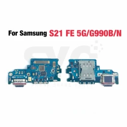 original For Samsung S21 FE 5G USB Charging Port Charger Dock Connector Flex Cable G990B G990N Replacement Part