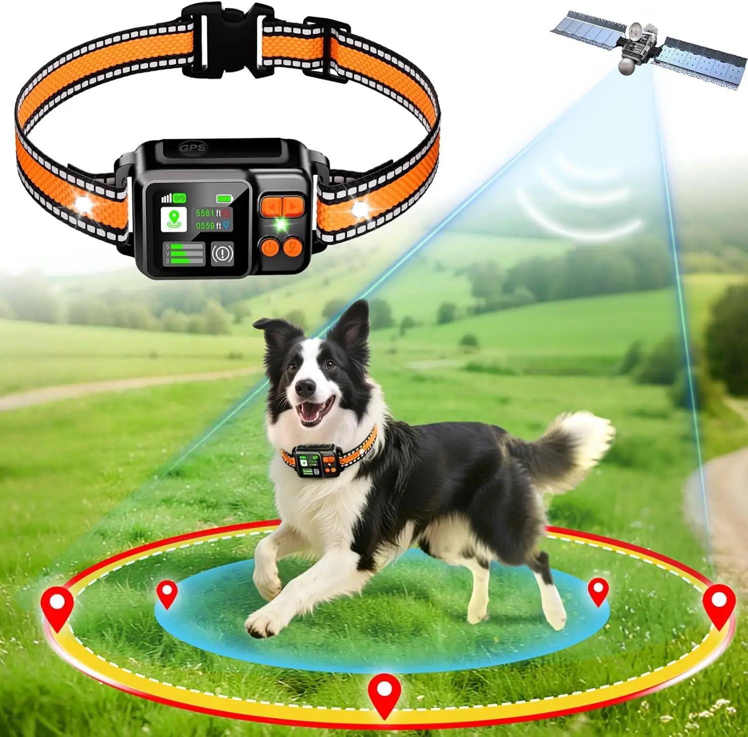 

Беспроводная система GPS-ограждения для собак с водонепроницаемым корпусом IPX7, перезаряжаемым ошейником, режимами кругового и свободного обхвата для использования на улице