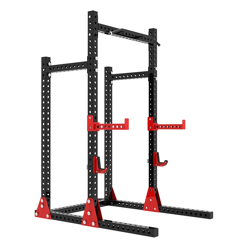 Estación de Máquina Smith con Polea de Cable, Banco de Press de Pectorales, Rack de Potencia, Construcción Metálica, Pila de Pesas de 70 kg para Entrenamiento de Fuerza