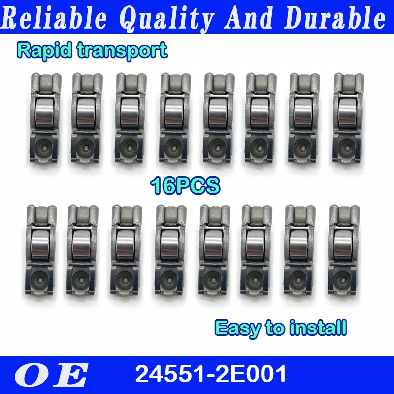 

16pcs High quality Rocker Arms 24551-2E001 245512E001 For Hyundai Kia Various Models 1.8L 2.0L Car Replacement Accessories